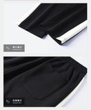 2025 Fall Casual Sports Set men 2 Piece Lapel Jacket Straight Leg Elastic Waist Pants Outdoor Activewear Hoodie Sweatpants