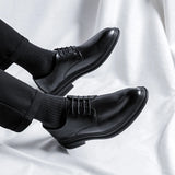 Height Boosting Men's Formal Shoes 3/6/8cm Spring Classic Fashion Business Luxury Men's Versatile Oxford Suit Shoes