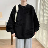 Winter Sweaters Men Warm Fashion Casual Knitted Pullovers Men Streetwear Loose Long Sleeved Sweaters Mens Jumper Clothes M-4XL