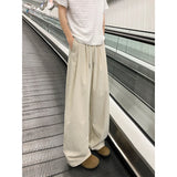 Summer Pink Thin Pants Men Fashion Black Casual Pants Men Streetwear Hip-hop Loose Wide Leg Pants Mens Ice Silk Trousers