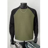 Mens Long Sleeve T Shirts Casual Round Neck Cotton Moisture Wicking Tees Tanks Patchwork Undershirts Loose Fit Tshirts for Men