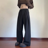 Black Suit Pants Men Fashion Society Mens Dress Pants Korean Casual Wide Leg Pants Mens Office Formal Trousers Large Size 5XL