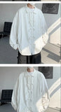 New Classic Shirt Men Clothing Chinese Style Long-sleeved Buttoned Scholar White Shirt Ancient Style Fashionable Casual Blouse