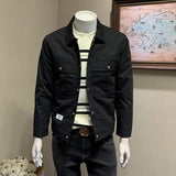 Autumn Winter KPOP Fashion Style Harajuku Slim Fit Tops All Match Loose Casual Korean Style Outerwear Square Neck Button Jacket