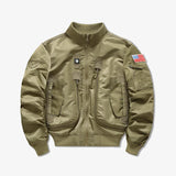 Windproof Military Style Men's Jacket Workwear Flight Suit Casual Outdoor Jacket Tactical Stand Collar New Pilot Men's Jacket