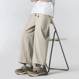 Summer Casual Pants Men Oversized Wide Leg Pants Men Japanese Streetwear Hip-hop Loose Cotton Straight Pants Mens Trousers M-3XL