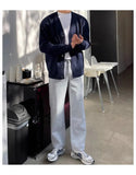 Autumn Fashion Men Luxury Knitted Sweater Coats Trendy Korean Popular V Neck Long Sleeve Cardigan Jacket Casual Stylish Knitwear