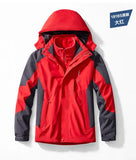 Male New Arrived Winter 3 in 1 Jackets Parkas Unisex Two-pieces Sets Men Outdoor Jacket Waterproof Hiking Coat Windbreaker Coat