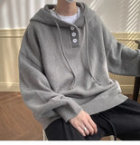 American style trend personalized trend lazy style for men and women hooded sweater loose and casual knit top for couples y2k
