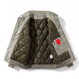 Autumn Winter Jackets Men Solid Bomber Jacket Men Military Vintage Retro Motorcycle Jacket Casual Parkas Windbreaker Pocket Male