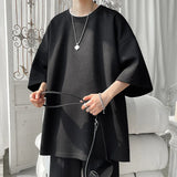 Summer Short Sleeved T-shirt Men Fashion Casual Round Neck T Shirt Men Streetwear Hip-hop Loose Pullover T Shirt Mens Top M-3XL