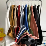 Men's Loose Long Sleeve Shirts Casual Solid Colors Cotton Linen Cool Summer Breathable Trendy Baggy Shirt Male Button Up
