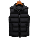 Casual Coat Men down Cotton Warm Thicken Waistcoat thick gilet Men Vest Windproof Vest Men Jacket Sleeveless Vest Winter Jacket