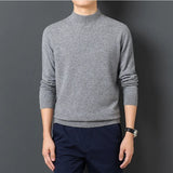 Men's Sweater  Warm and Comfortable Long Sleeve Pullover Sweater  Turtleneck Men Clothing Knit Tops