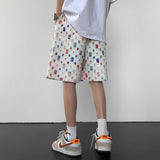 Summer New Plaid Checked Oversize Shorts Men Black/White Soft Comfortable Drawstring Shorts Plus Size 5XL-M Jogger Clothing