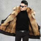 New Casual Winter Men's Down Jacket Fox Fur Men's Coat Coat Men Clothing  Coat  Winter Jackets  Mens Jacket    Men Jacket