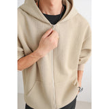 Jacket Mens 2025 Fall New Hooded Jacket Streetwear Trendy Outerwear Innovative Fabric Casual Coat Urban Style Lightweight