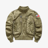 Windproof Military Style Men's Jacket Workwear Flight Suit Casual Outdoor Jacket Tactical Stand Collar New Pilot Men's Jacket