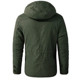 Fleece Coats Military Men's Thicken Parkas Warm Winter Jacket Cashmere Outdoor Cotton-Padded Male Windbreaker Hooded Outwear
