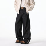 Floor jeans men Wide Leg Denim Pants Baggy Low Waist Boyfriend Jeans Personality design Loose Fit Jeans Cyber Grunge Streetwear