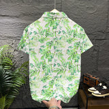 Unisex Printed Short Sleeve Shirts, Fashionable Loose Fit Bubble Grid Blouse, Trendy Casual Tops for Men and Women