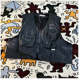 American Outdoor Multi-function Short Vest Jacket Basic Commuting Versatile Vest Cityboy Workwear Waistcoat Aesthetic Urban Chic