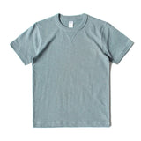 Heavy 300g Cotton T-shirt Men's Seamless Weaving Bamboo Cotton Short Sleeve Tee Tops Unisex Clean Fit Design Collar Undershirt