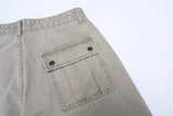 100% Cotton Autumn Men's Loose Trousers Oversized Fashion Spliced Hip Hop Streetwear Wide Legs Baggy Cargo Trousers