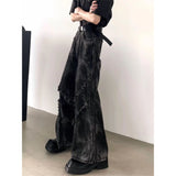 American Spring and Autumn New Style Men and Women Trendy Personalized Straight leg Jeans Couple Loose Retro Casual Pants