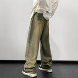 Jeans men Wide Leg Jeans Male Loose Straight Denim Pants Autumn Harajuku Vintage Blue Jean Trouser Streetwear Clothes