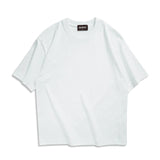 New Men Oversized T shirts Female 260 GSM Casual White Streetwear Tees Black Solid Basic Summer Tops for Young