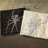 New Street Personality Retro Casual Spider Print Graphic T-shirt Summer Men and Women Trend Loose Couple Short Sleeve