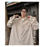 2025 Autumn Winter New Mens Long Sleeve Casual Corduroy Shirt Square Collar Loose Fit Classic Fashion Trendy Outdoor Comfort