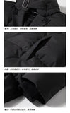 Korean street trend men and women retro personality fake two piece design couple winter loose thick casual jacket top harajuku