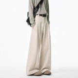 Spring Design Patchwork Casual Trousers man Loose Wide Leg Waist Comfort Stretch Elastic Athleisure Pants Travel Fashion
