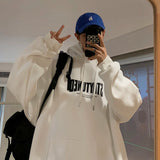 Autumn Letter Men's Hoodies Loose Fashion Brand Hooded Sweatshirts New Harajuku Couple Clothing Male Pullovers