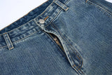 Baggy Classic Jeans Men's Vintage Wash Cotton Wide-leg Denim Pants Loose Fashion Spliced Streetwear Trendy Hip-hop Y2K Trousers