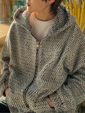 Y2K Cardigan Hooded Sweatshirts Men Hoodies Coat Male Spring Autumn Harajuku Zipper Jacket Streetwear Hip Hop