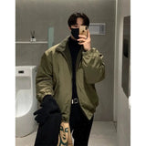 Winter Jacket Men Warm Fashion Casual Thick Lambhair Jackets Men Streetwear Korean Loose Short Coat Mens Thicken Bomber Jacket