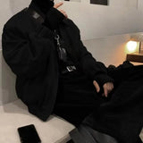 Autumn Suede Jackets Man Fashion Korean Style Jacket Lightweight Casual Turn-down Collar Zipper Tops Coats Slim Men Jackets