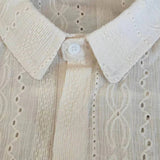 Shirts for men Apricot Handsome Lapel Men Blouse Vacation Hollow Out Sexy Fashion Men Clothing Male Mesh Long-sleeved Shirts