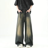 Men New Loose Denim Pants Male Fashion High Waist Casual Straight Wide Leg Trousers Hip Hop Baggy High Street Denim Long Pants