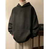 Autumn Suede Hoodies Men Fashion Retro Hooded Sweatshirt Men Streetwear Hip-hop Loose Pullover Hoodies Mens Pocket Hoody