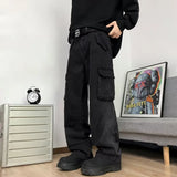 Cyber Y2K Streetwear Multi Pockets Baggy Jeans Cargo Pants For Men 90S Vintage Clothes Old Straight Luxury Denim Trousers