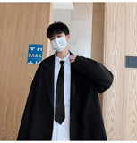 Men Blazers Loose Handsome Temper Fashion Students All-match Мужские Пиджаки Coats Male Outwear Suit Creativity Vintage Concise