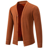 Men Sweater Cardigan Business Casual Classic V-neck Solid Color Cardigan Men Sweater Korean Fashion Trend Knitwear Sweater