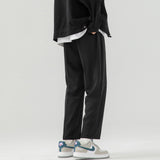 Summer Suit Pants Men Fashion Society Mens Black Dress Pants Korean Loose Straight Casual Pants Mens Office Formal Trousers