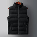 Casual Coat Men down Cotton Warm Thicken Waistcoat thick gilet Men Vest Windproof Vest Men Jacket Sleeveless Vest Winter Jacket