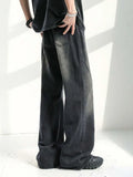 Men Summer NEW Patchwork Vintage Wide Leg Soft Jeans Carago Loose Oversized 3XL Daily Pants Men Straight Leg Goth Trouser