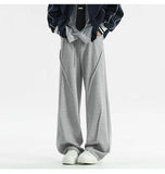 Black Casual Pants Men Oversized Wide Leg Pants Men Grey Sweatpants Streetwear Loose Joggers Sports Pants Mens Trousers M-2XL